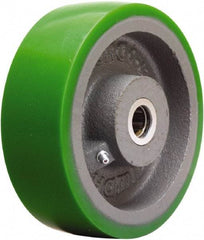 Hamilton - 6 Inch Diameter x 2 Inch Wide, Polyurethane on Cast Iron Caster Wheel - 1,200 Lb. Capacity, 2-1/4 Inch Hub Length, 1-3/16 Inch Axle Diameter, Plain Bore Bearing - Eagle Tool & Supply