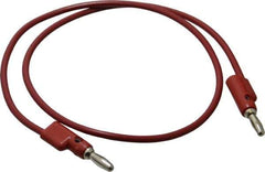 Pomona - Red Electrical Test Equipment Leads - Use with Stacking Banana Plugs - Eagle Tool & Supply