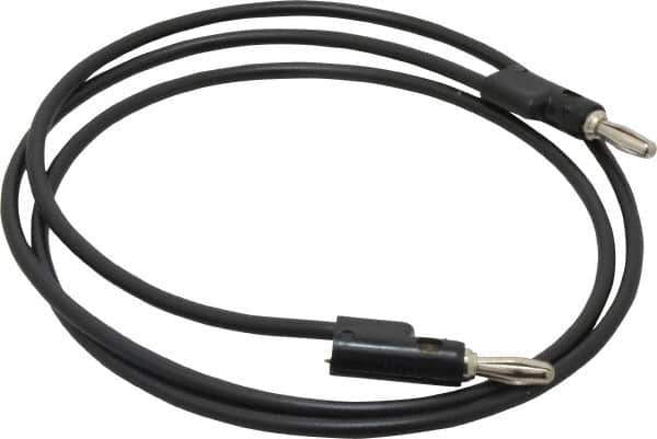 Pomona - Black Electrical Test Equipment Leads - Use with Stacking Banana Plugs - Eagle Tool & Supply