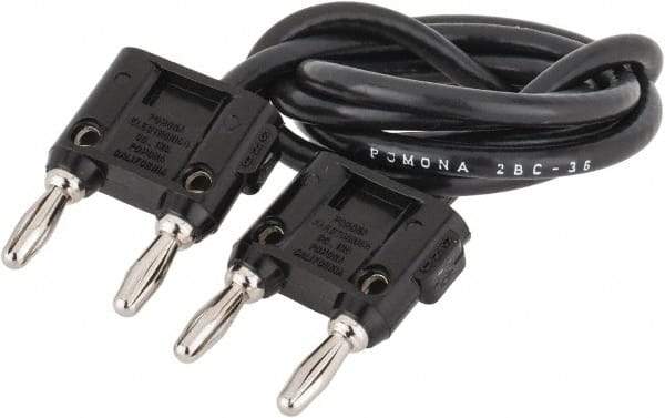 Pomona - Electrical Test Equipment Cable Assembly - Use with Double Banana Plugs - Eagle Tool & Supply