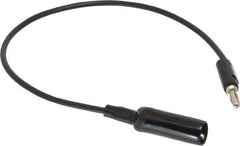 Pomona - Black Electrical Test Equipment Clip - Use with 0.300" Terminal, Banana Plugs - Eagle Tool & Supply