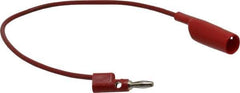 Pomona - Red Electrical Test Equipment Clip - Use with 0.300" Terminal, Banana Plugs - Eagle Tool & Supply