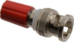 Pomona - Red Electrical Test Equipment Adapter - Use with Male BNC to Single Binding Posts - Eagle Tool & Supply