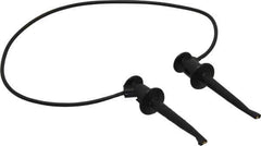 Pomona - Black Electrical Test Equipment Patch Cord - Use with Test Clips - Eagle Tool & Supply