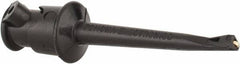 Pomona - Black Electrical Test Equipment Clip - Use with Minigrabbers - Eagle Tool & Supply