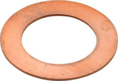 Made in USA - 0.032" Thick, 5/8" Inside x 1" OD, Round Shim - 9/16" Screw, Uncoated C-172 Copper - Eagle Tool & Supply
