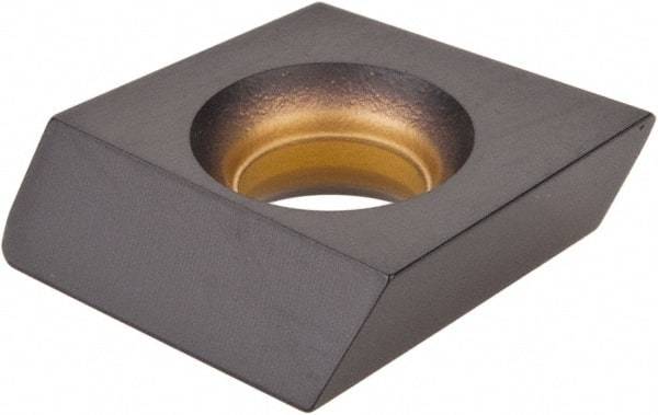 Kennametal - 4.21103611 Grade KCPK30 Carbide Milling Insert - TiN/TiCN/Al2O3 Finish, 0.158" Thick, 0.4331" Inscribed Circle - Eagle Tool & Supply