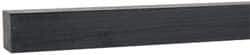 Made in USA - 4 Ft. Long x 3/4 Inch Wide x 3/4 Inch High, Acetal, Square Plastic Bar - Porosity Free, Black - Eagle Tool & Supply