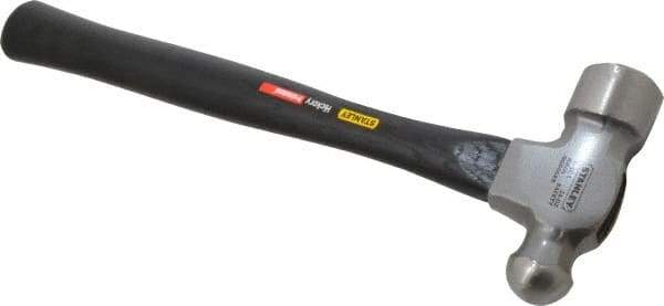 Stanley - 1-1/2 Lb Head High Carbon Steel Ball Pein Hammer - Hickory Handle, 15-1/8" OAL - Eagle Tool & Supply