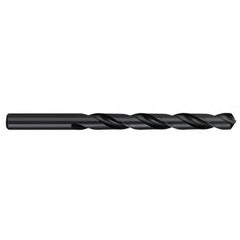 Jobber Length Drill Bit: 0.6875″ Dia, 118 °, High Speed Steel Bright/Uncoated, Right Hand Cut, Spiral Flute, Straight-Cylindrical Shank