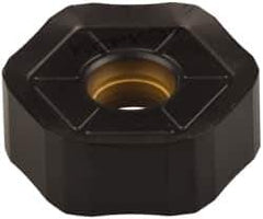 Kennametal - HNGJ535 GD Grade KCPK30 Carbide Milling Insert - TiN/TiCN/Al2O3 Finish, 0.2189" Thick, 5/8" Inscribed Circle, 1.2mm Corner Radius - Eagle Tool & Supply