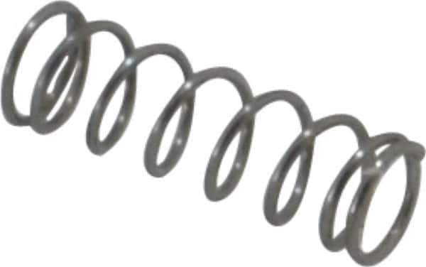 Value Collection - 0.12" OD, 0.012" Wire, 3/8" Free Length, Music Wire Compression Stock Springs Spring - 4.11 Lb Spring Rating - Eagle Tool & Supply