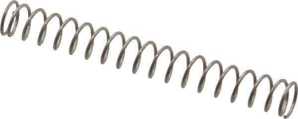 Value Collection - 0.12" OD, 0.012" Wire, 1" Free Length, Music Wire Compression Stock Springs Spring - 1.43 Lb Spring Rating - Eagle Tool & Supply