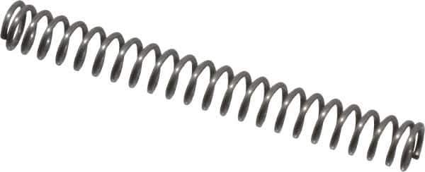 Value Collection - 0.12" OD, 0.016" Wire, 1" Free Length, Music Wire Compression Stock Springs Spring - 3.84 Lb Spring Rating - Eagle Tool & Supply
