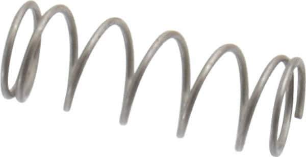Value Collection - 0.18" OD, 0.016" Wire, 1/2" Free Length, Music Wire Compression Stock Springs Spring - 4.18 Lb Spring Rating - Eagle Tool & Supply
