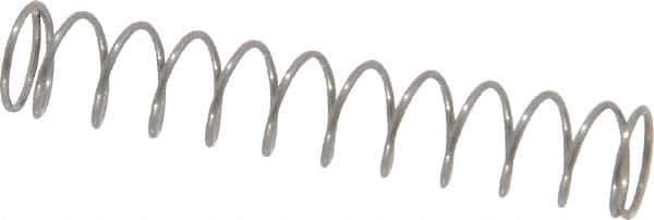 Value Collection - 0.18" OD, 0.016" Wire, 1" Free Length, Music Wire Compression Stock Springs Spring - 1.98 Lb Spring Rating - Eagle Tool & Supply