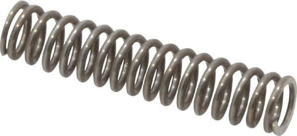 Value Collection - 0.18" OD, 0.026" Wire, 7/8" Free Length, Music Wire Compression Stock Springs Spring - 11.59 Lb Spring Rating - Eagle Tool & Supply