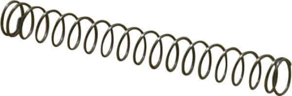 Value Collection - 0.24" OD, 0.02" Wire, 2" Free Length, Music Wire Compression Stock Springs Spring - 1.32 Lb Spring Rating - Eagle Tool & Supply