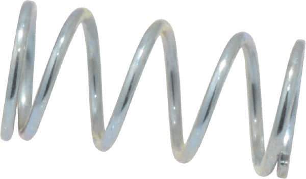 Value Collection - 0.24" OD, 0.026" Wire, 1/2" Free Length, Music Wire Compression Stock Springs Spring - 11.61 Lb Spring Rating - Eagle Tool & Supply