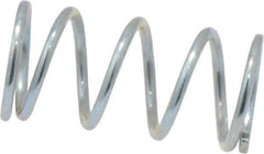 Value Collection - 0.24" OD, 0.026" Wire, 1/2" Free Length, Music Wire Compression Stock Springs Spring - 11.61 Lb Spring Rating - Eagle Tool & Supply