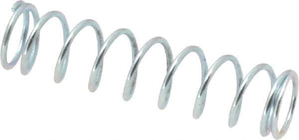 Value Collection - 0.24" OD, 0.026" Wire, 1" Free Length, Music Wire Compression Stock Springs Spring - 5.5 Lb Spring Rating - Eagle Tool & Supply