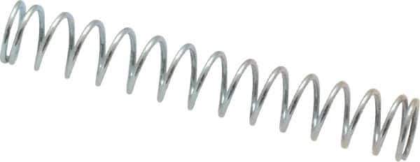 Value Collection - 0.24" OD, 0.026" Wire, 1-1/2" Free Length, Music Wire Compression Stock Springs Spring - 3.6 Lb Spring Rating - Eagle Tool & Supply