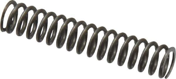 Value Collection - 0.24" OD, 0.032" Wire, 1-1/4" Free Length, Music Wire Compression Stock Springs Spring - 11 Lb Spring Rating - Eagle Tool & Supply