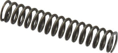 Value Collection - 0.24" OD, 0.032" Wire, 1-1/4" Free Length, Music Wire Compression Stock Springs Spring - 11 Lb Spring Rating - Eagle Tool & Supply