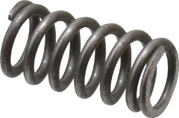 Value Collection - 0.24" OD, 0.035" Wire, 1/2" Free Length, Music Wire Compression Stock Springs Spring - 44.71 Lb Spring Rating - Eagle Tool & Supply