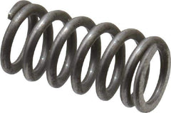 Value Collection - 0.24" OD, 0.035" Wire, 1/2" Free Length, Music Wire Compression Stock Springs Spring - 44.71 Lb Spring Rating - Eagle Tool & Supply