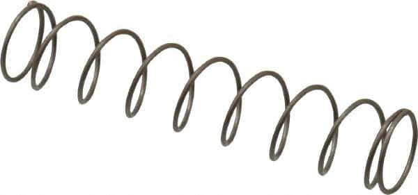 Value Collection - 0.3" OD, 0.02" Wire, 1-1/2" Free Length, Music Wire Compression Stock Springs Spring - 1.34 Lb Spring Rating - Eagle Tool & Supply