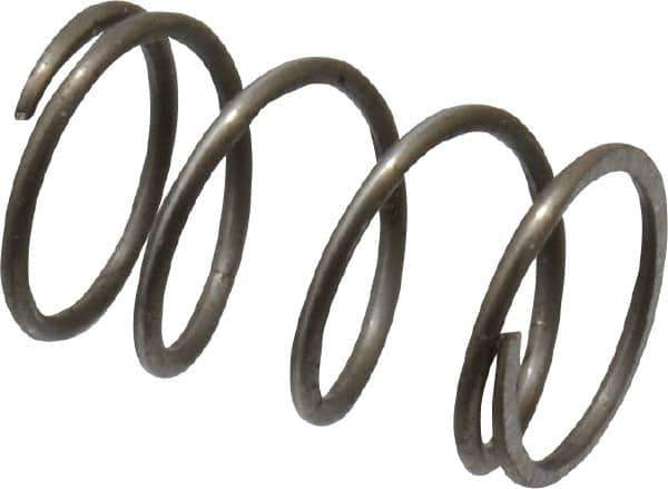Value Collection - 0.3" OD, 0.026" Wire, 1/2" Free Length, Music Wire Compression Stock Springs Spring - 9.38 Lb Spring Rating - Eagle Tool & Supply