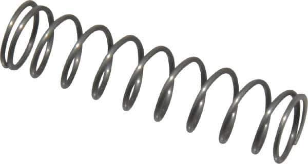 Value Collection - 0.3" OD, 0.026" Wire, 1-1/4" Free Length, Music Wire Compression Stock Springs Spring - 3.51 Lb Spring Rating - Eagle Tool & Supply