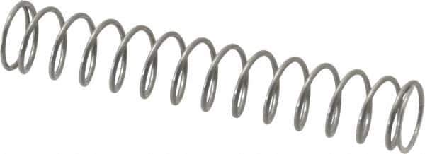 Value Collection - 0.3" OD, 0.026" Wire, 1-3/4" Free Length, Music Wire Compression Stock Springs Spring - 2.47 Lb Spring Rating - Eagle Tool & Supply