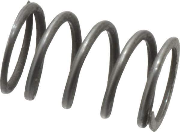 Value Collection - 0.3" OD, 0.032" Wire, 1/2" Free Length, Music Wire Compression Stock Springs Spring - 19.9 Lb Spring Rating - Eagle Tool & Supply
