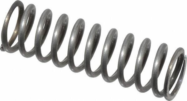 Value Collection - 0.3" OD, 0.035" Wire, 1" Free Length, Music Wire Compression Stock Springs Spring - 12.74 Lb Spring Rating - Eagle Tool & Supply