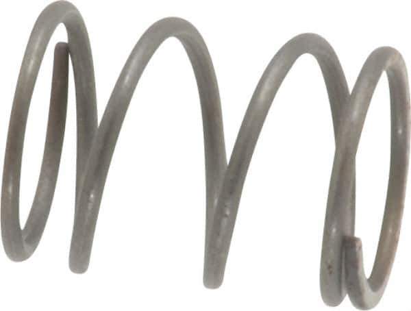 Value Collection - 0.36" OD, 0.032" Wire, 1/2" Free Length, Music Wire Compression Stock Springs Spring - 15.26 Lb Spring Rating - Eagle Tool & Supply