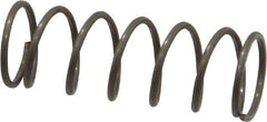 Value Collection - 0.36" OD, 0.032" Wire, 1" Free Length, Music Wire Compression Stock Springs Spring - 7.11 Lb Spring Rating - Eagle Tool & Supply