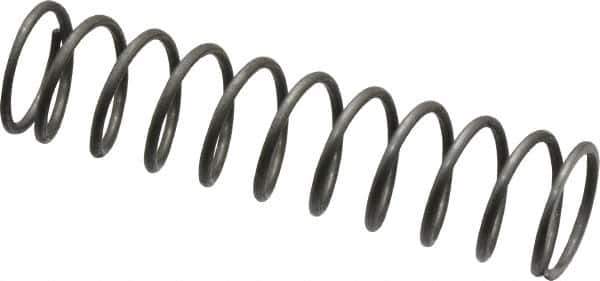 Value Collection - 0.36" OD, 0.032" Wire, 1-1/2" Free Length, Music Wire Compression Stock Springs Spring - 4.3 Lb Spring Rating - Eagle Tool & Supply