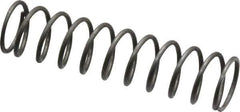 Value Collection - 0.36" OD, 0.032" Wire, 1-1/2" Free Length, Music Wire Compression Stock Springs Spring - 4.3 Lb Spring Rating - Eagle Tool & Supply