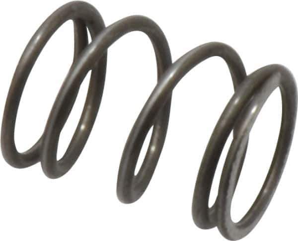 Value Collection - 0.36" OD, 0.035" Wire, 1/2" Free Length, Music Wire Compression Stock Springs Spring - 20.17 Lb Spring Rating - Eagle Tool & Supply