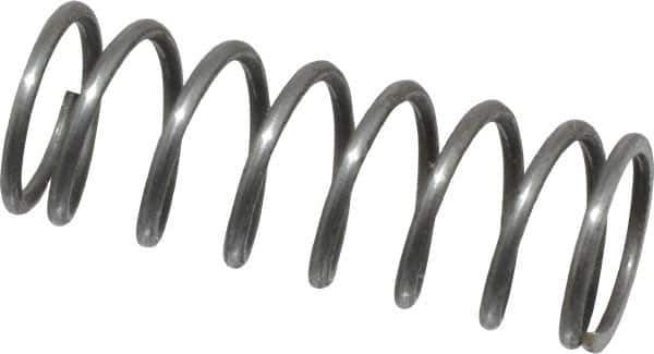 Value Collection - 0.36" OD, 0.035" Wire, 1" Free Length, Music Wire Compression Stock Springs Spring - 9.32 Lb Spring Rating - Eagle Tool & Supply