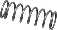 Value Collection - 0.36" OD, 0.035" Wire, 1" Free Length, Music Wire Compression Stock Springs Spring - 9.32 Lb Spring Rating - Eagle Tool & Supply