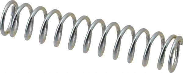 Value Collection - 0.36" OD, 0.041" Wire, 1-3/4" Free Length, Music Wire Compression Stock Springs Spring - 9.09 Lb Spring Rating - Eagle Tool & Supply