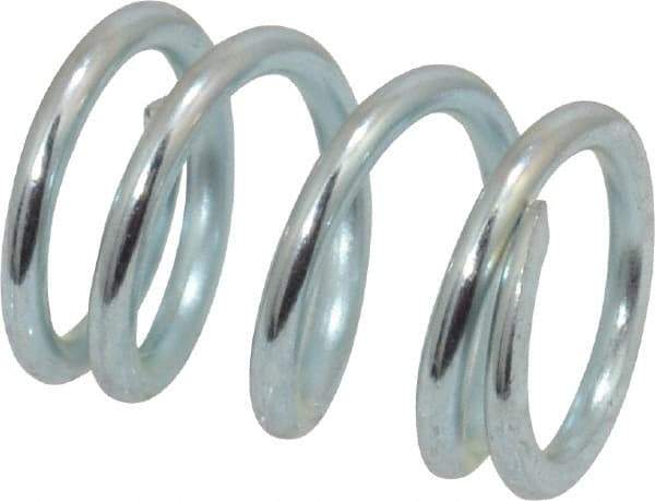 Value Collection - 0.36" OD, 0.047" Wire, 1/2" Free Length, Music Wire Compression Stock Springs Spring - 62.14 Lb Spring Rating - Eagle Tool & Supply