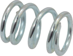 Value Collection - 0.36" OD, 0.047" Wire, 1/2" Free Length, Music Wire Compression Stock Springs Spring - 62.14 Lb Spring Rating - Eagle Tool & Supply