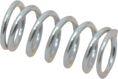 Value Collection - 0.36" OD, 0.047" Wire, 3/4" Free Length, Music Wire Compression Stock Springs Spring - 38.46 Lb Spring Rating - Eagle Tool & Supply
