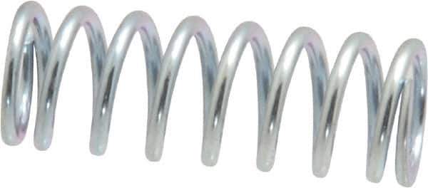 Value Collection - 0.36" OD, 0.047" Wire, 1" Free Length, Music Wire Compression Stock Springs Spring - 27.84 Lb Spring Rating - Eagle Tool & Supply