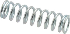 Value Collection - 0.36" OD, 0.047" Wire, 1-1/4" Free Length, Music Wire Compression Stock Springs Spring - 21.85 Lb Spring Rating - Eagle Tool & Supply