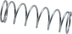 Value Collection - 0.42" OD, 0.035" Wire, 1-1/4" Free Length, Music Wire Compression Stock Springs Spring - 5.85 Lb Spring Rating - Eagle Tool & Supply